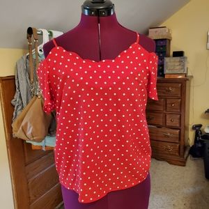 Polka dot blouse